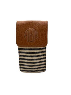 Thirty-One Striped Call Me Crossbody Bag